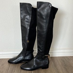 New Tory Burch Black Riding Boots Size: 7